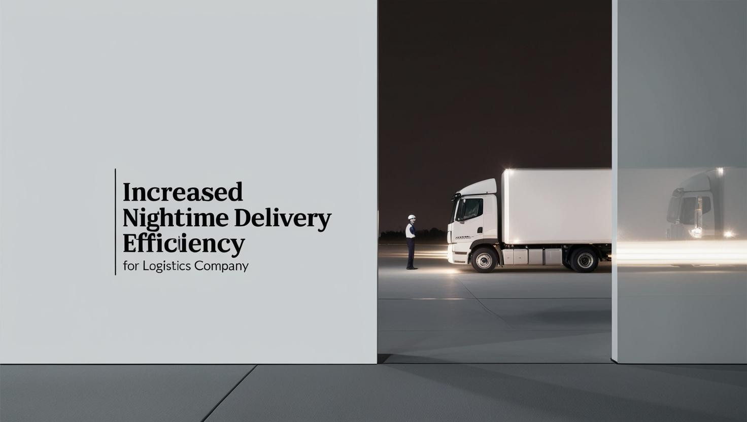 najnowsza sprawa firmy na temat Zwiększenie wydajności dostaw nocnych dla firmy logistycznej