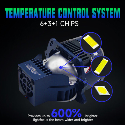 Masters A100 Lens LED Laser / Hi / Lo Beam 90W 9000 Lumens 3 Inch Dual Laser Projector