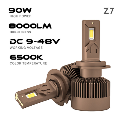 Masters Z7 180W 16000LM 6500K Tripple Heat Pipe 9005/H1/H3/H4/H7/H8 LED Headlight Bulb