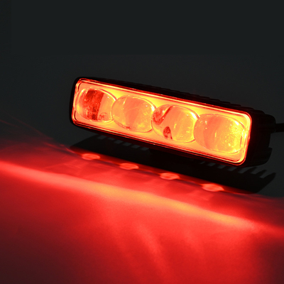 Masters 10W 300LM 6-Inch Red Ambient Light XM-154-S-04P-001-LR H4 LED Working Light