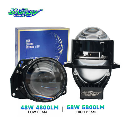 Masters A98 Wysoka światło 58W 5800 Lumens 6000k DC9-16V 3 cala Projektor