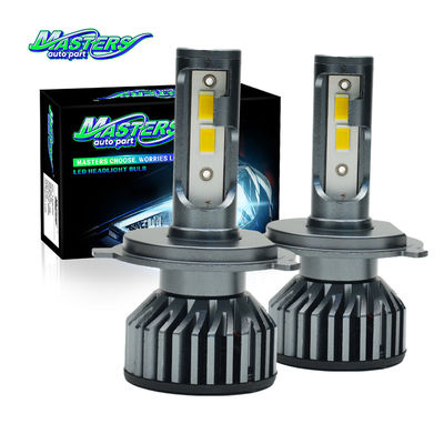 Masters F2 75W 7500 Lumens 3000K Żółty 9004 9007 H4 H13 Światła główne LED Żarówki