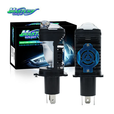 Masters A9S 100W 10000LM 6500K 3570 Chips H4 Led Projektor Mini Obiektyw